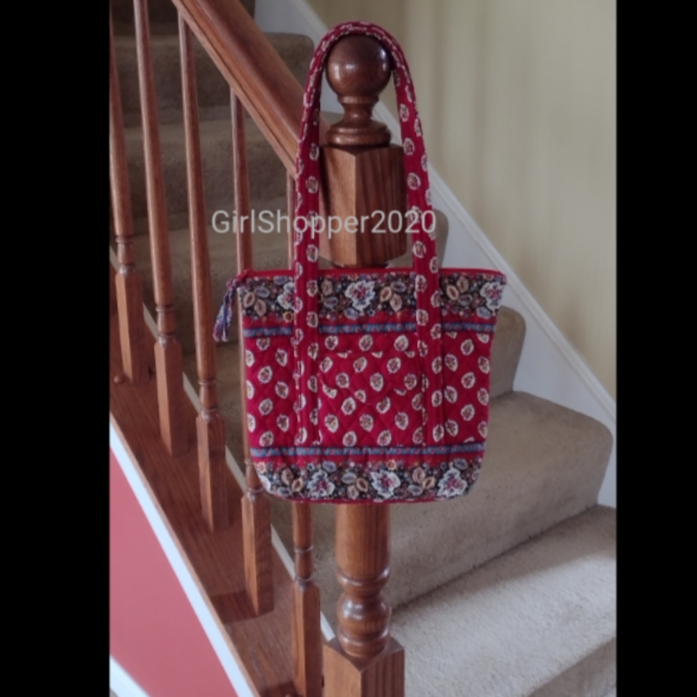 ‼️VERA BRADLEY Red Leaf Tote/Cosmetic Bag - Picture 6 of 7